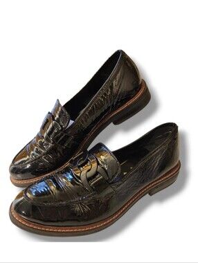 Ara Kyle 2 Women's Black Chunky Loafers Chain Detail 6.5 US (Euro 4) Old Money